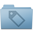 Tag Folder Blue Icon